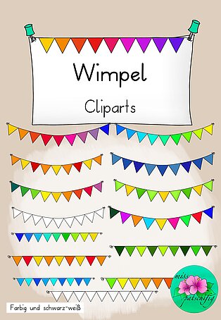 Cliparts Wimpel Girlande