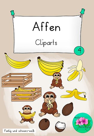 Cliparts Affen