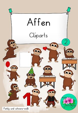 Cliparts Affen