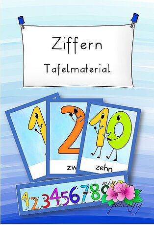Ziffern Tafelmaterial
