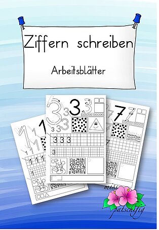 Ziffern schreiben Arbeitsblatt