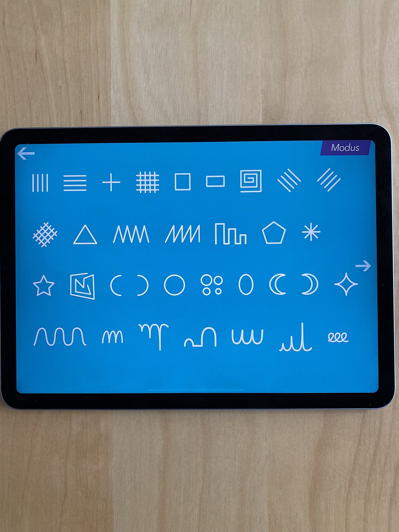 Grafomotorische Übungen auf dem Tablet
