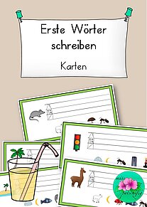 Schreiben erste Wörter Karten