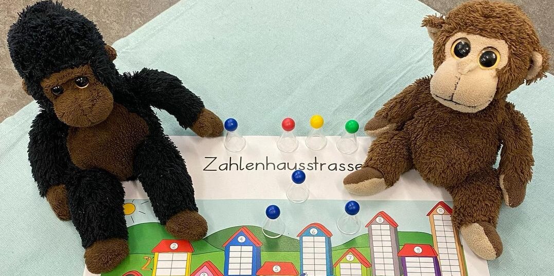 Zahlzerlegung mit Zahlenhäusern-Zahlenhausstrasse