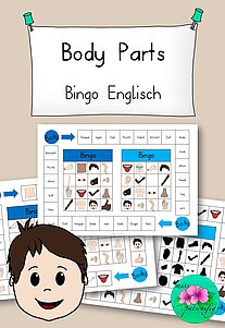 Englisch Body Parts Bingo