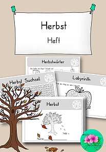 Herbst Mini-Heft vielseitige Aufgaben