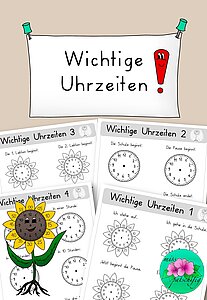 Uhr wichtige Uhrzeiten