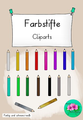 Cliparts Farbstifte