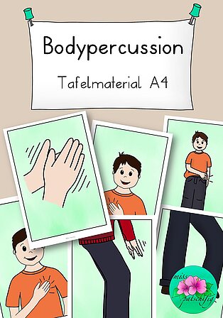 Bodypercussion Tafelmaterial A4