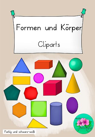 Cliparts Formen und Körper