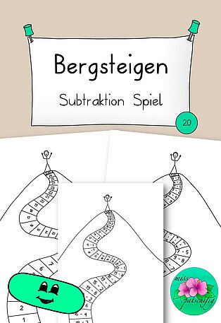 Zahlenraum 20 Subtraktion Spiel Bergsteigen
