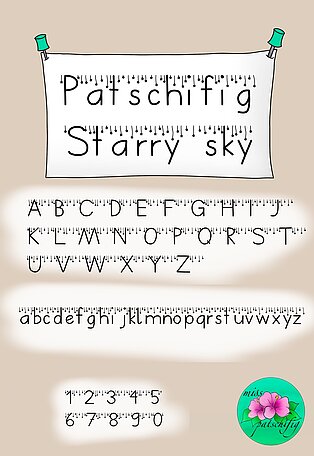 Font Starry Sky