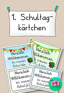 Erster Schultag Kärtchen