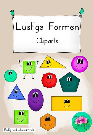 Cliparts lustige Formen