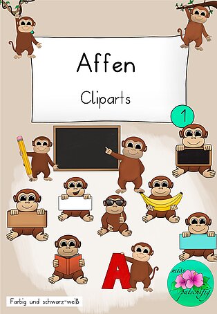 Cliparts Affen