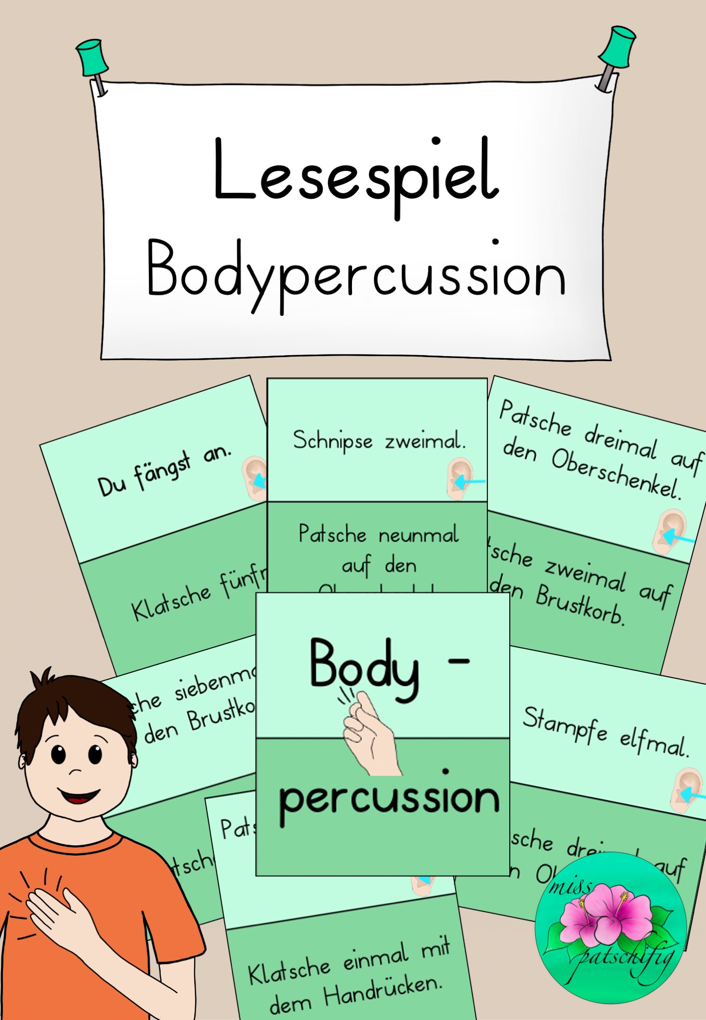 Bodypercussion Lesespiel