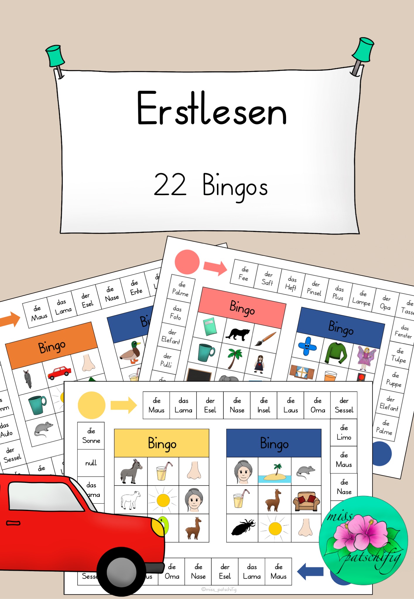 22 Erstlese Bingos
