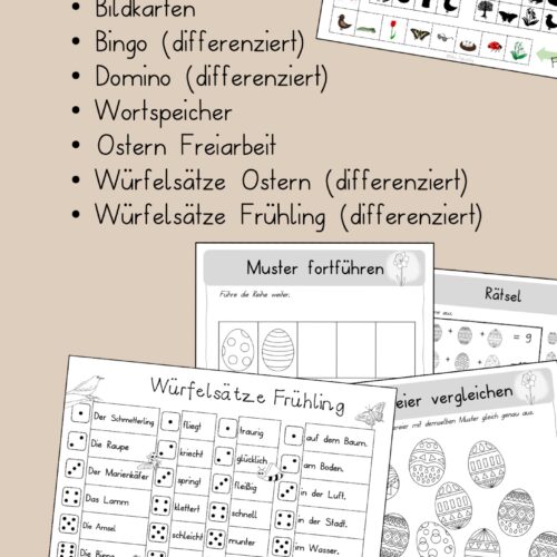 Frühling Unterrichtsmaterial