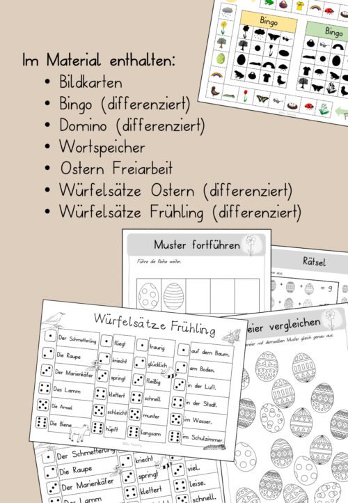 Frühling Unterrichtsmaterial