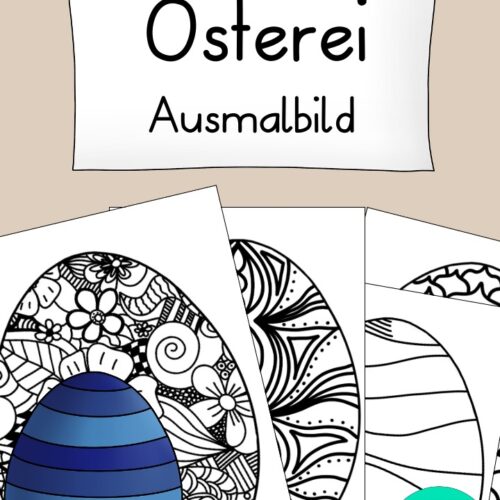 Osterei Ausmalbild