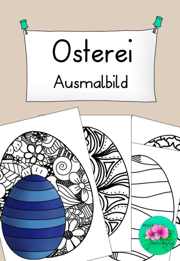 Osterei Ausmalbild