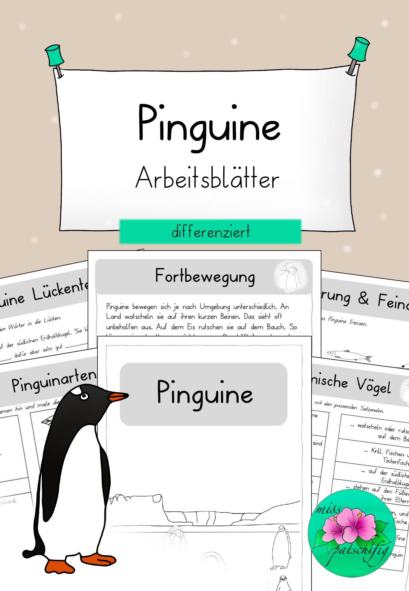 Pinguine Arbeitsblätter