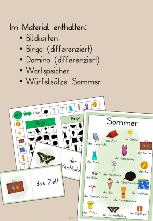 Sommer Unterrichtsmaterial