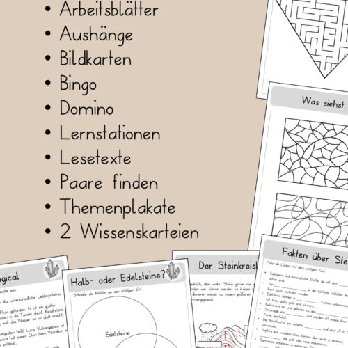 Steine Unterrichtsmaterial