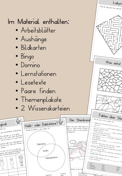 Steine Unterrichtsmaterial
